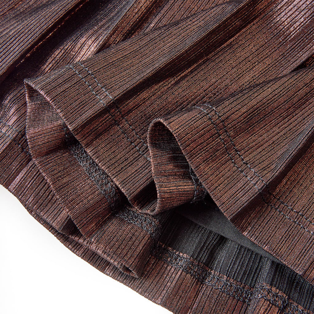 Fustă pentru copii cu sclipici, coniac, 116