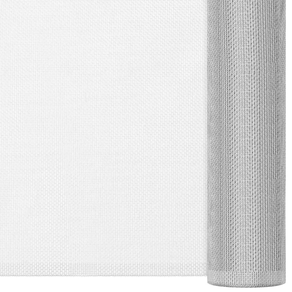 vidaXL Plasă de sârmă, argintiu, 60x500 cm, aluminiu vidaXL Plasă de sârmă, argintiu, 60x500 cm, aluminiu