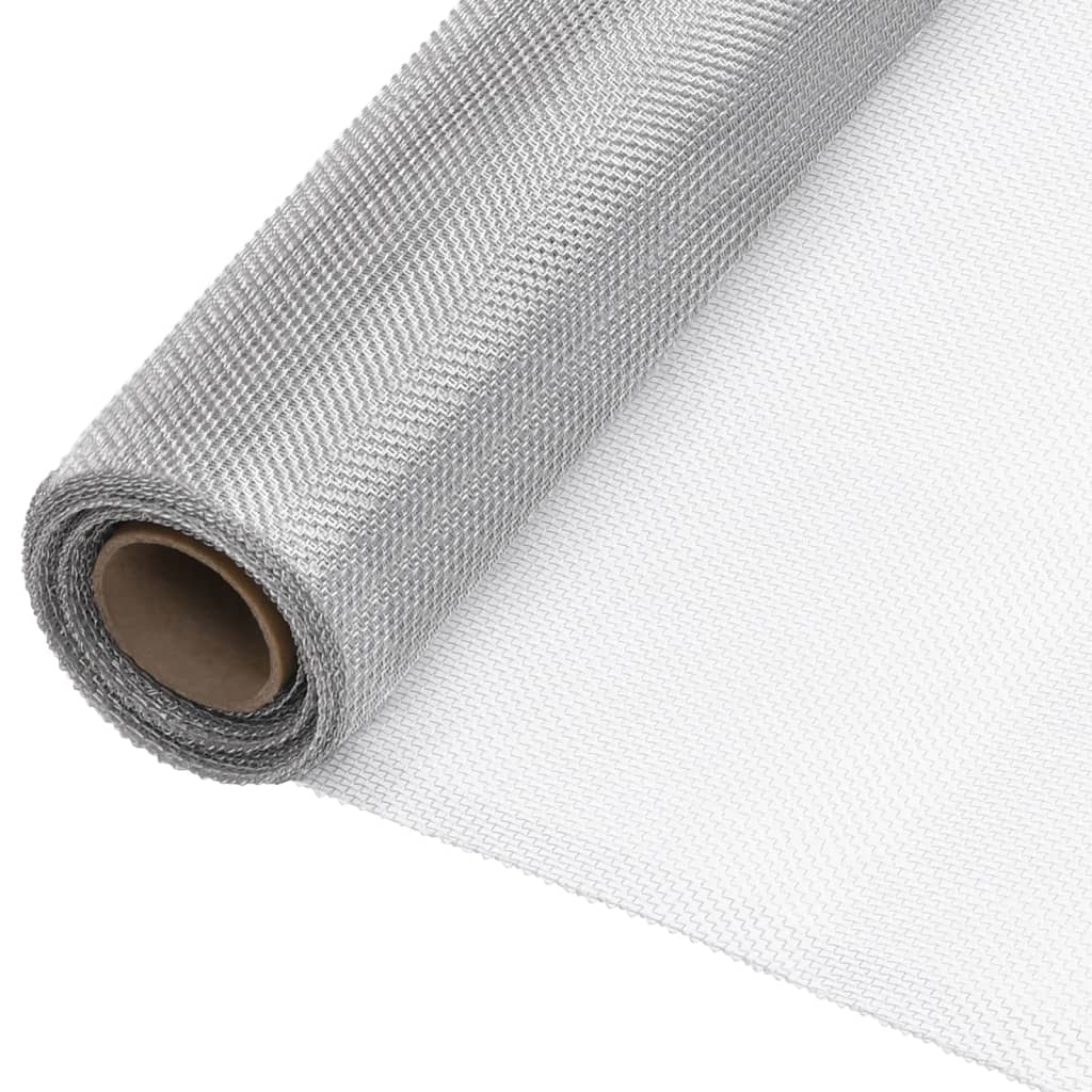 vidaXL Plasă de sârmă, argintiu, 60x500 cm, aluminiu vidaXL Plasă de sârmă, argintiu, 60x500 cm, aluminiu