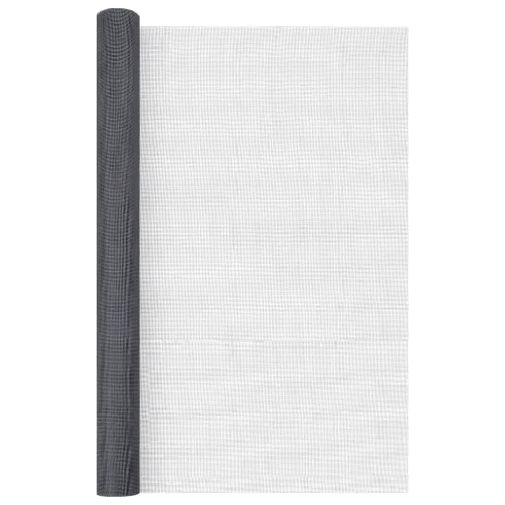 vidaXL Plasă de sârmă, gri, 112x2000 cm, fibră de sticlă