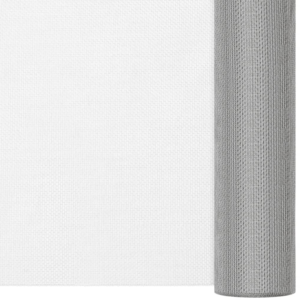 vidaXL Plasă de sârmă, argintiu, 112x500 cm, oțel inoxidabil