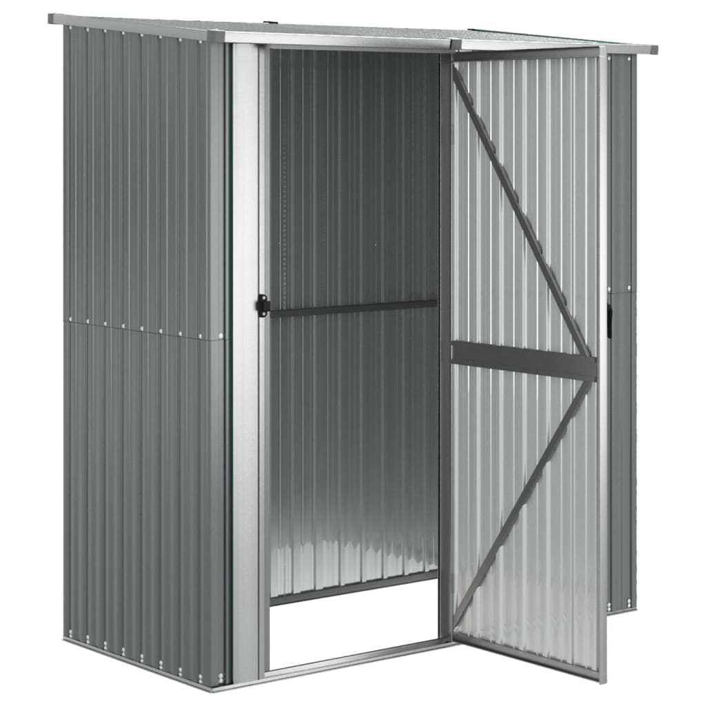 vidaXL Magazie de grădină, gri, 180,5x97x209,5 cm, oțel galvanizat vidaXL Magazie de grădină, gri, 180,5x97x209,5 cm, oțel galvanizat