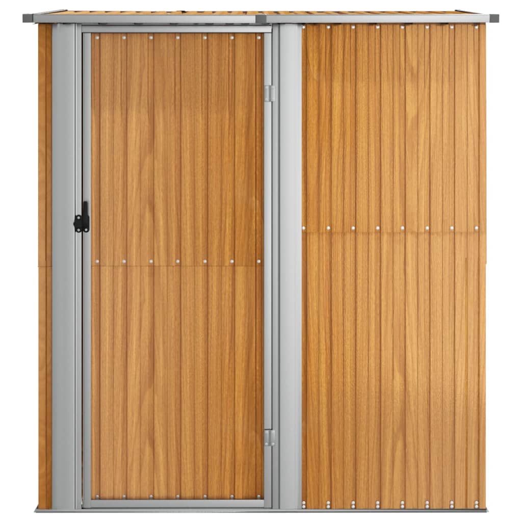 vidaXL Șopron de grădină 180,5x97x209,5 cm oțel galvanizat aspect lemn vidaXL Șopron de grădină 180,5x97x209,5 cm oțel galvanizat aspect lemn