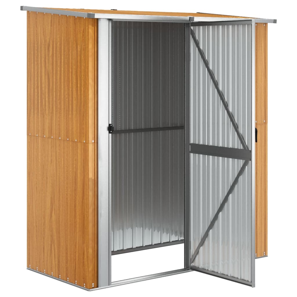 vidaXL Șopron de grădină 180,5x97x209,5 cm oțel galvanizat aspect lemn vidaXL Șopron de grădină 180,5x97x209,5 cm oțel galvanizat aspect lemn