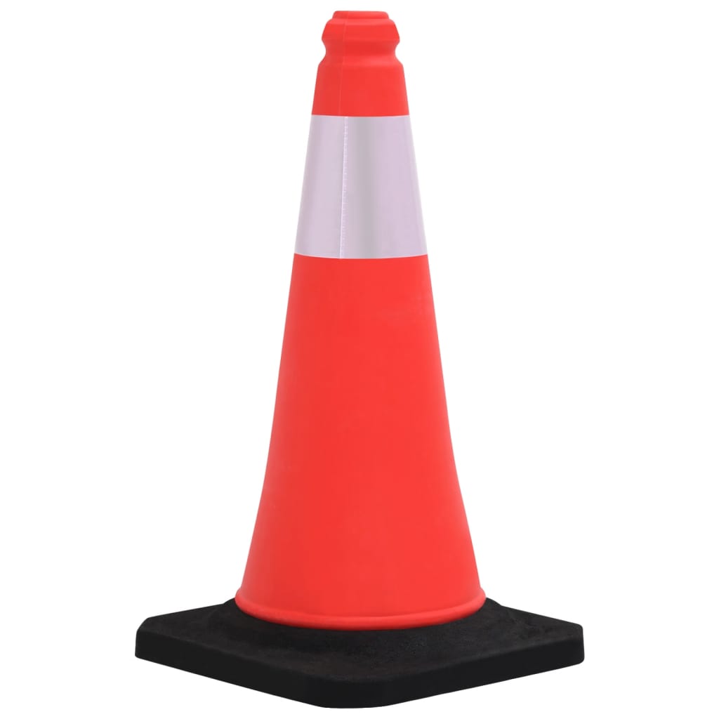vidaXL Conuri rutiere reflectorizante cu baze grele 4 buc. 50 cm vidaXL Conuri rutiere reflectorizante cu baze grele 4 buc. 50 cm