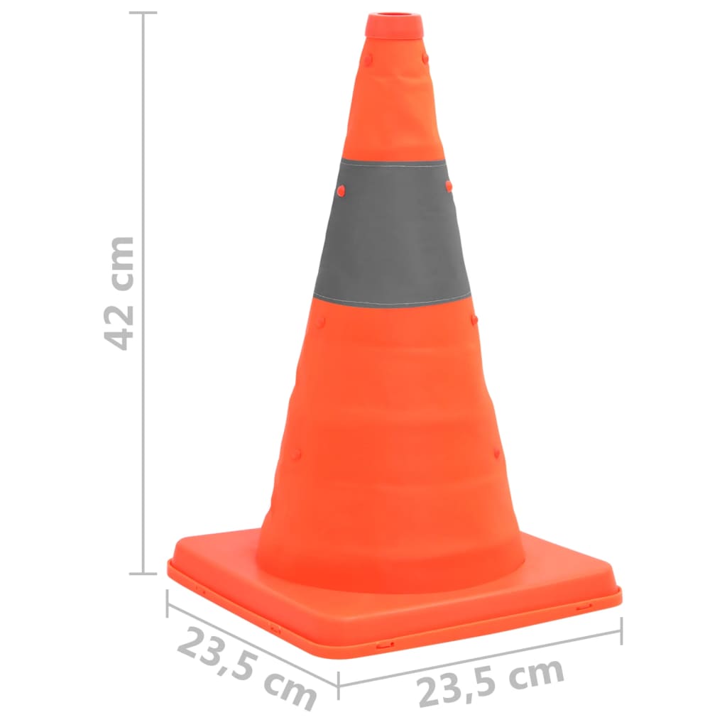 vidaXL Conuri de trafic pop-up, 10 buc., 42 cm vidaXL Conuri de trafic pop-up, 10 buc., 42 cm