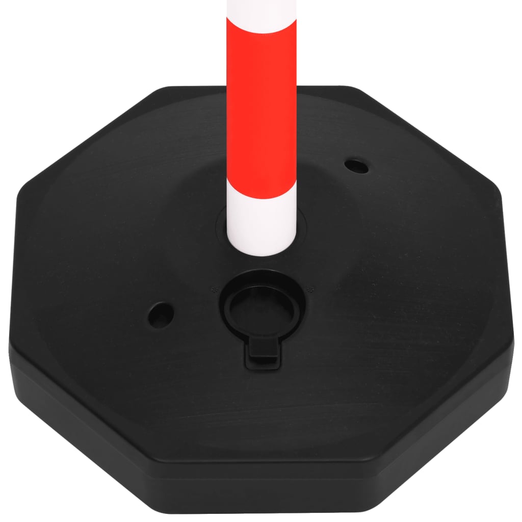 vidaXL Set stâlp semnalizare trafic, cu lanț din plastic de 10 m vidaXL Set stâlp semnalizare trafic, cu lanț din plastic de 10 m