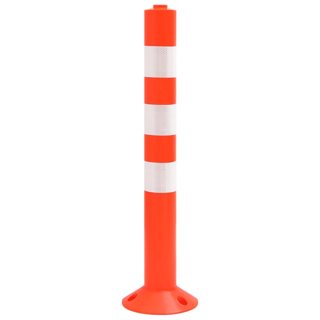 vidaXL Bornă de control trafic cu lanţ, 10 buc., 75 cm, PE vidaXL Bornă de control trafic cu lanţ, 10 buc., 75 cm, PE