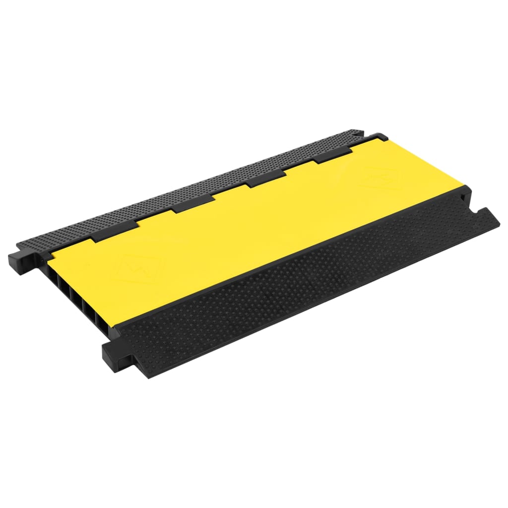 vidaXL Rampă de protecție cabluri, 5 canale, 90 cm, cauciuc vidaXL Rampă de protecție cabluri, 5 canale, 90 cm, cauciuc