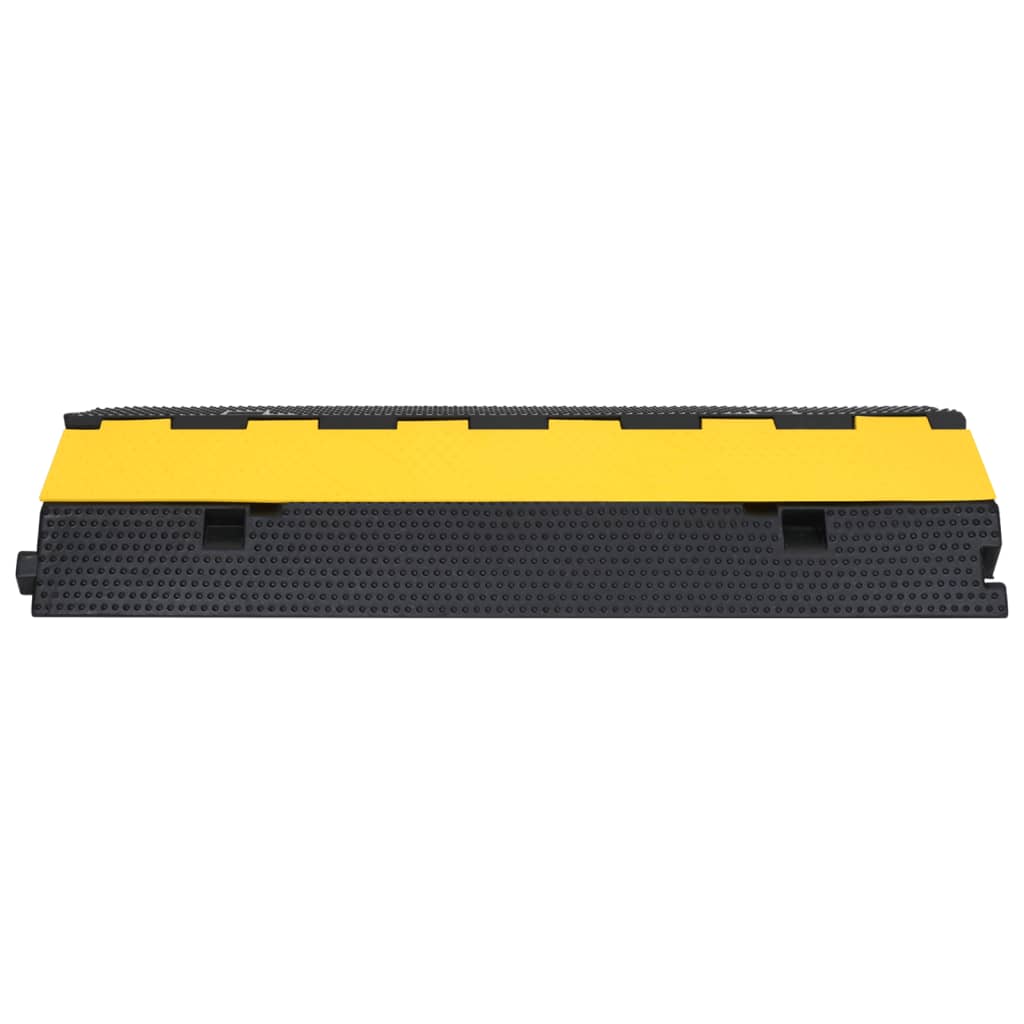 vidaXL Rampă de protecție cabluri, 2 canale, 100 cm, cauciuc