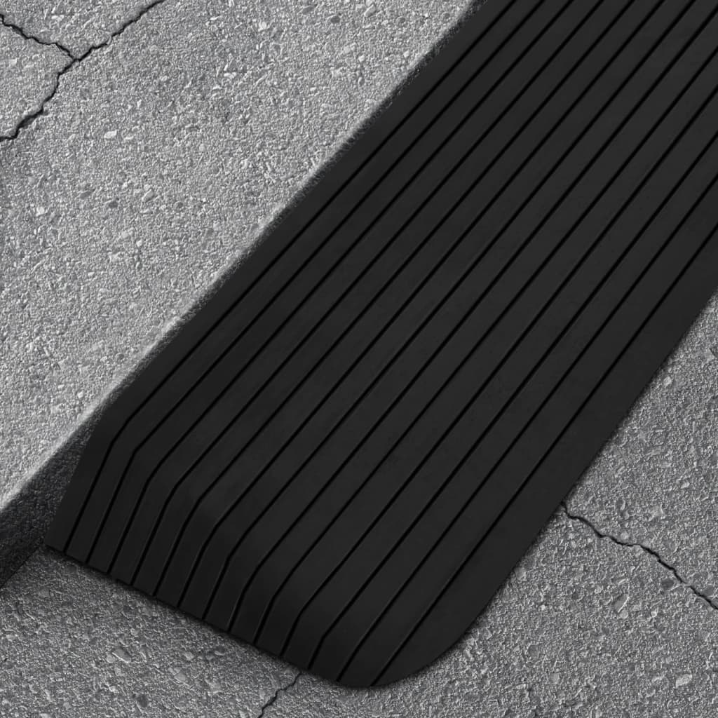vidaXL Rampe tip prag, 2 buc.,110x41x5 cm, cauciuc vidaXL Rampe tip prag, 2 buc.,110x41x5 cm, cauciuc