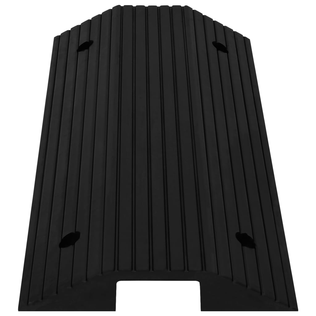 vidaXL Rampă tip prag în formă de pod, 80x40x8 cm, cauciuc vidaXL Rampă tip prag în formă de pod, 80x40x8 cm, cauciuc
