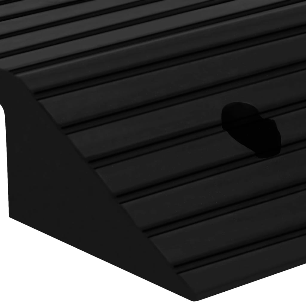 vidaXL Rampă tip prag în formă de pod, 80x40x8 cm, cauciuc vidaXL Rampă tip prag în formă de pod, 80x40x8 cm, cauciuc