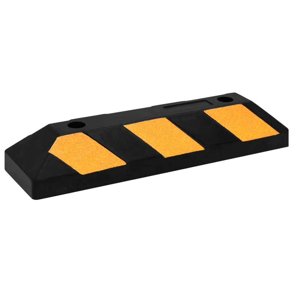 vidaXL Limitatoare parcare reflectorizante 2 buc. 56x15x10 cm cauciuc vidaXL Limitatoare parcare reflectorizante 2 buc. 56x15x10 cm cauciuc