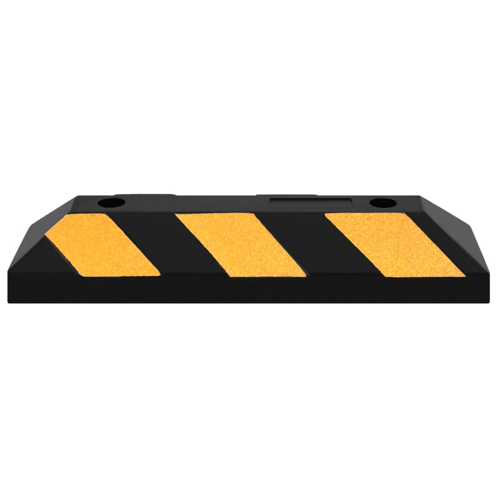 vidaXL Limitatoare parcare reflectorizante 2 buc. 56x15x10 cm cauciuc vidaXL Limitatoare parcare reflectorizante 2 buc. 56x15x10 cm cauciuc