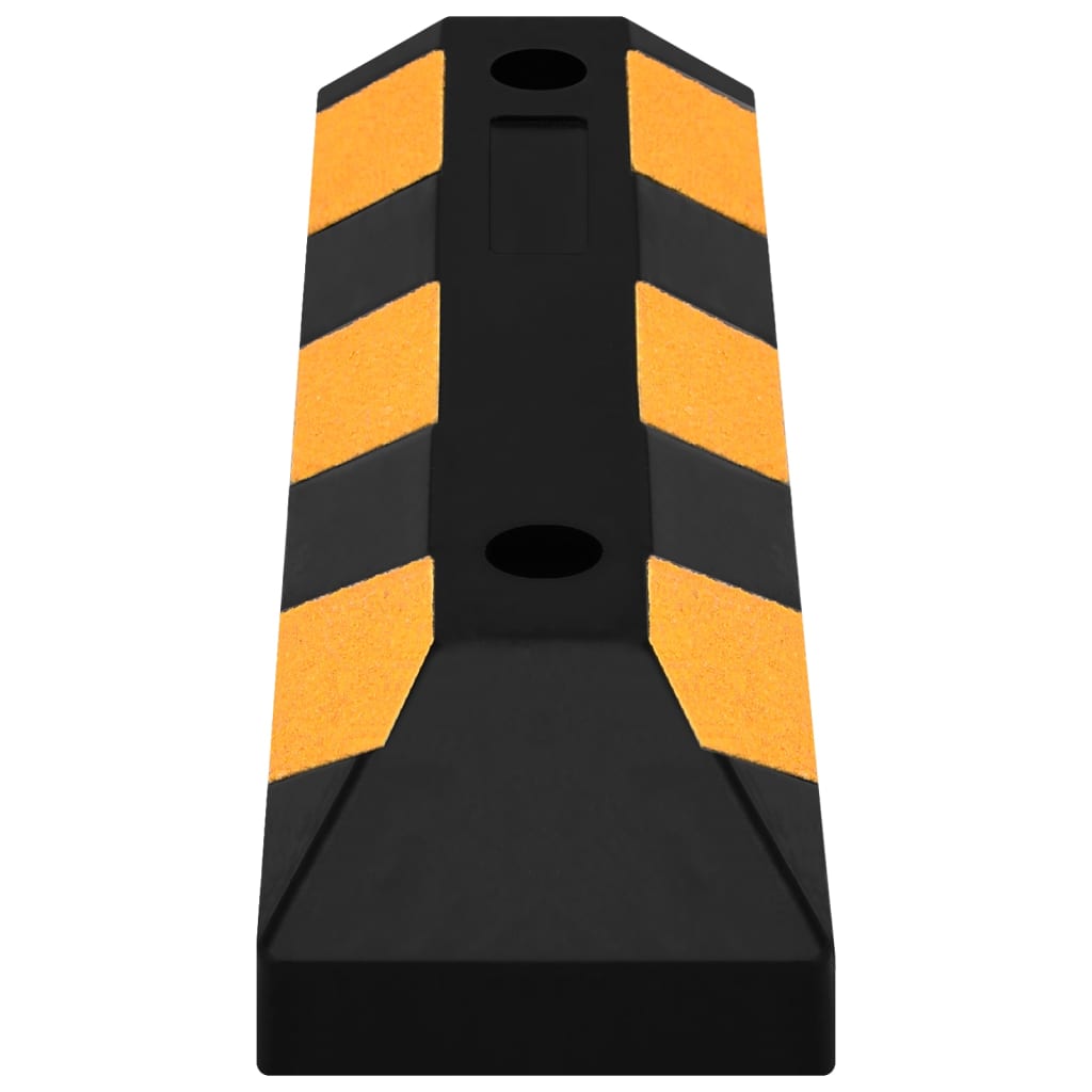 vidaXL Limitatoare parcare reflectorizante 2 buc. 56x15x10 cm cauciuc vidaXL Limitatoare parcare reflectorizante 2 buc. 56x15x10 cm cauciuc