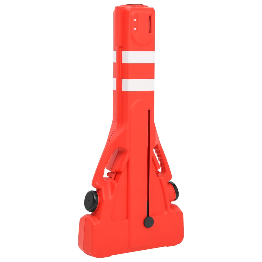 vidaXL Barieră de trafic pliabilă, roșu, 210x50x105 cm vidaXL Barieră de trafic pliabilă, roșu, 210x50x105 cm