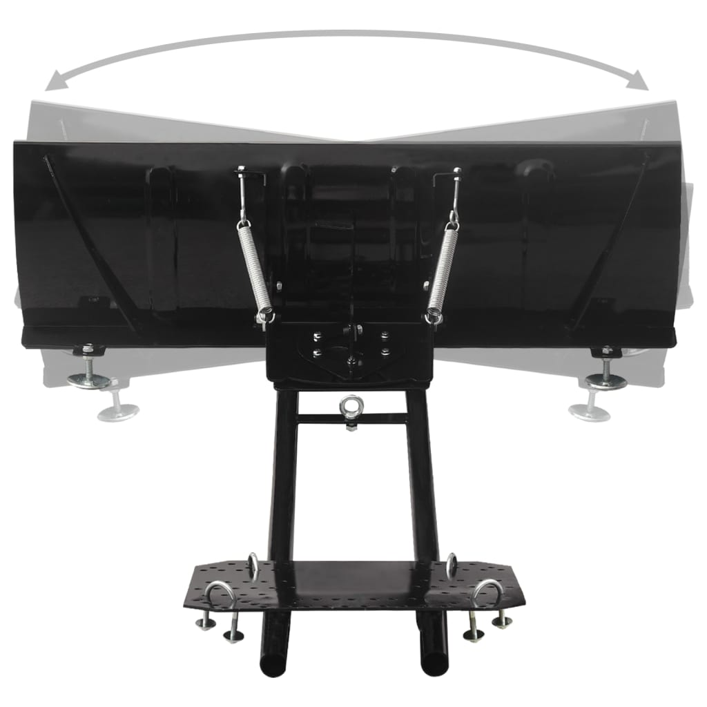 vidaXL Plug de zăpadă pentru ATV, negru, 115x38 cm vidaXL Plug de zăpadă pentru ATV, negru, 115x38 cm
