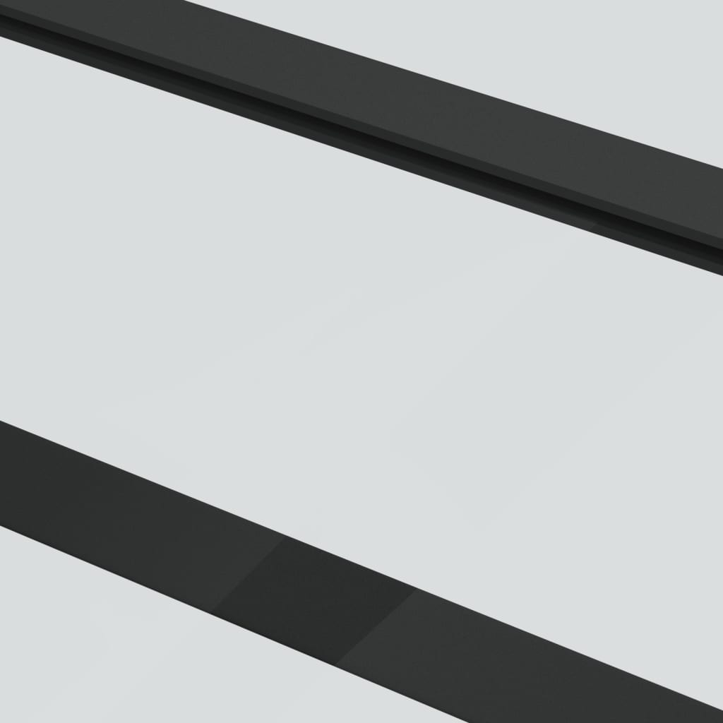 vidaXL Ușă glisantă, negru, 76x205 cm, sticlă ESG și aluminiu vidaXL Ușă glisantă, negru, 76x205 cm, sticlă ESG și aluminiu