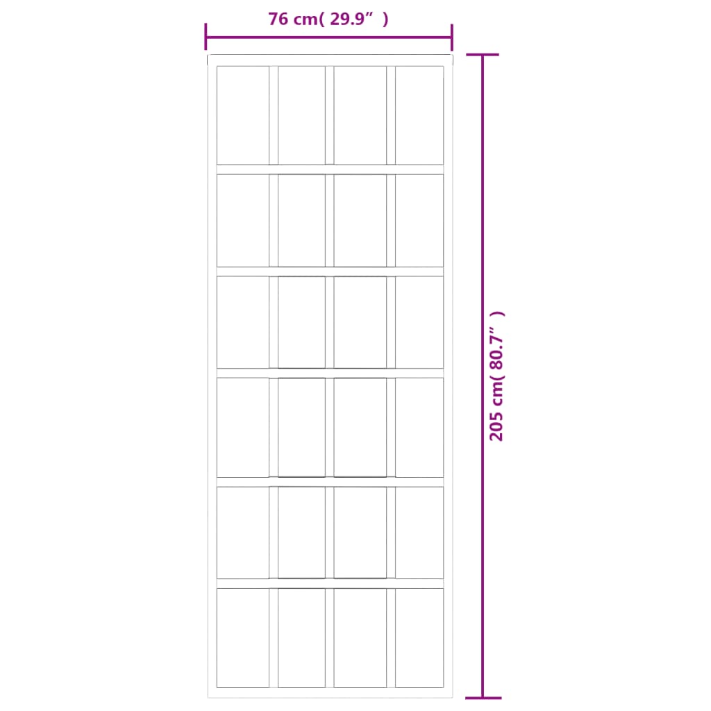 vidaXL Ușă glisantă, negru, 76x205 cm, sticlă ESG și aluminiu