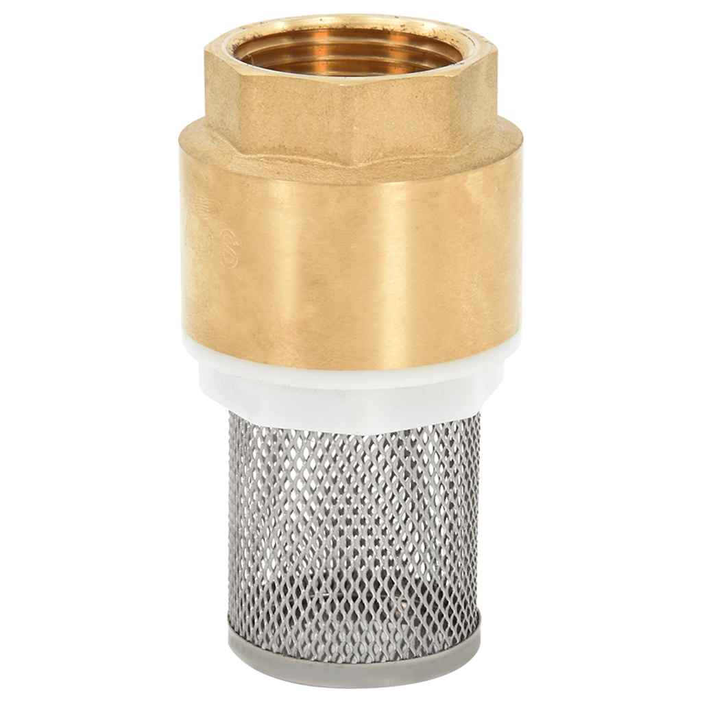 vidaXL Furtun de aspirație cu racorduri din alamă, verde 1,1" 15 m PVC