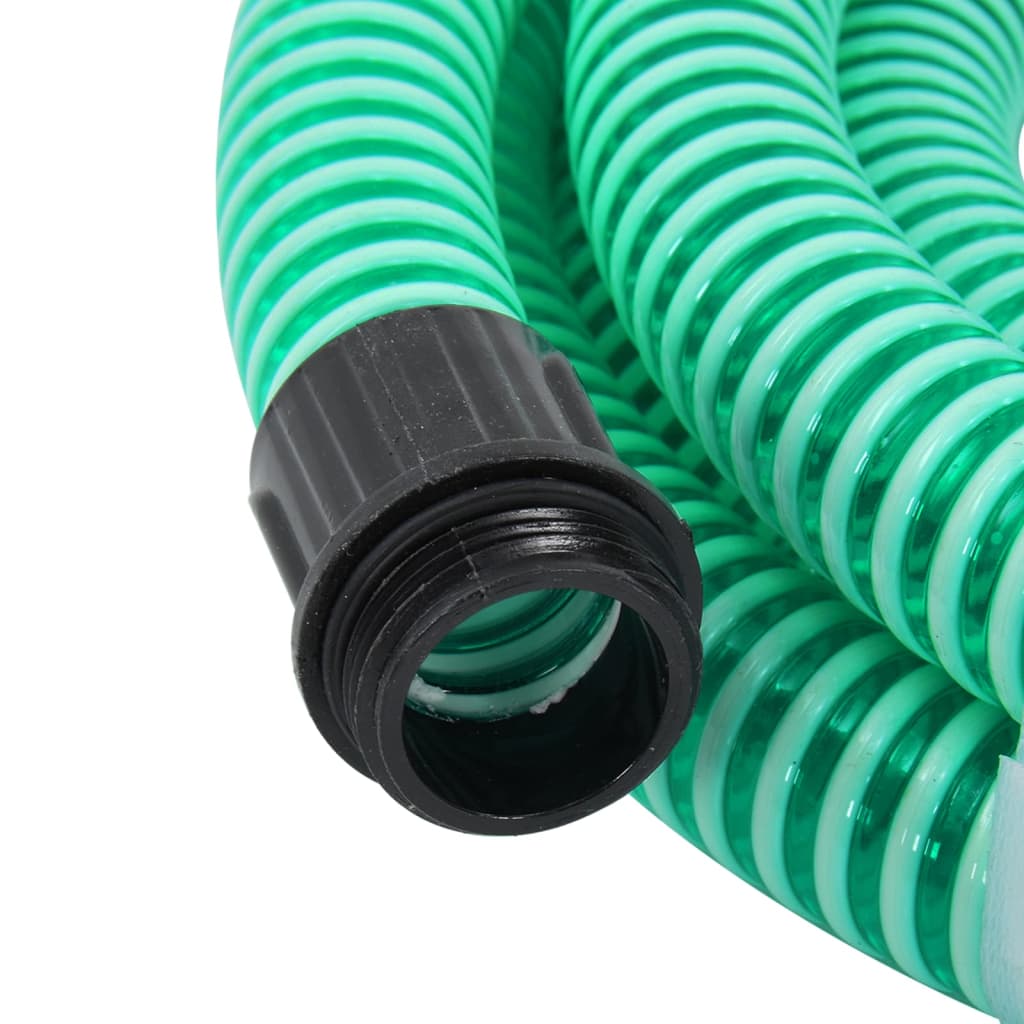 vidaXL Furtun de aspirație cu racorduri din alamă, verde 1,1" 20 m PVC vidaXL Furtun de aspirație cu racorduri din alamă, verde 1,1" 20 m PVC
