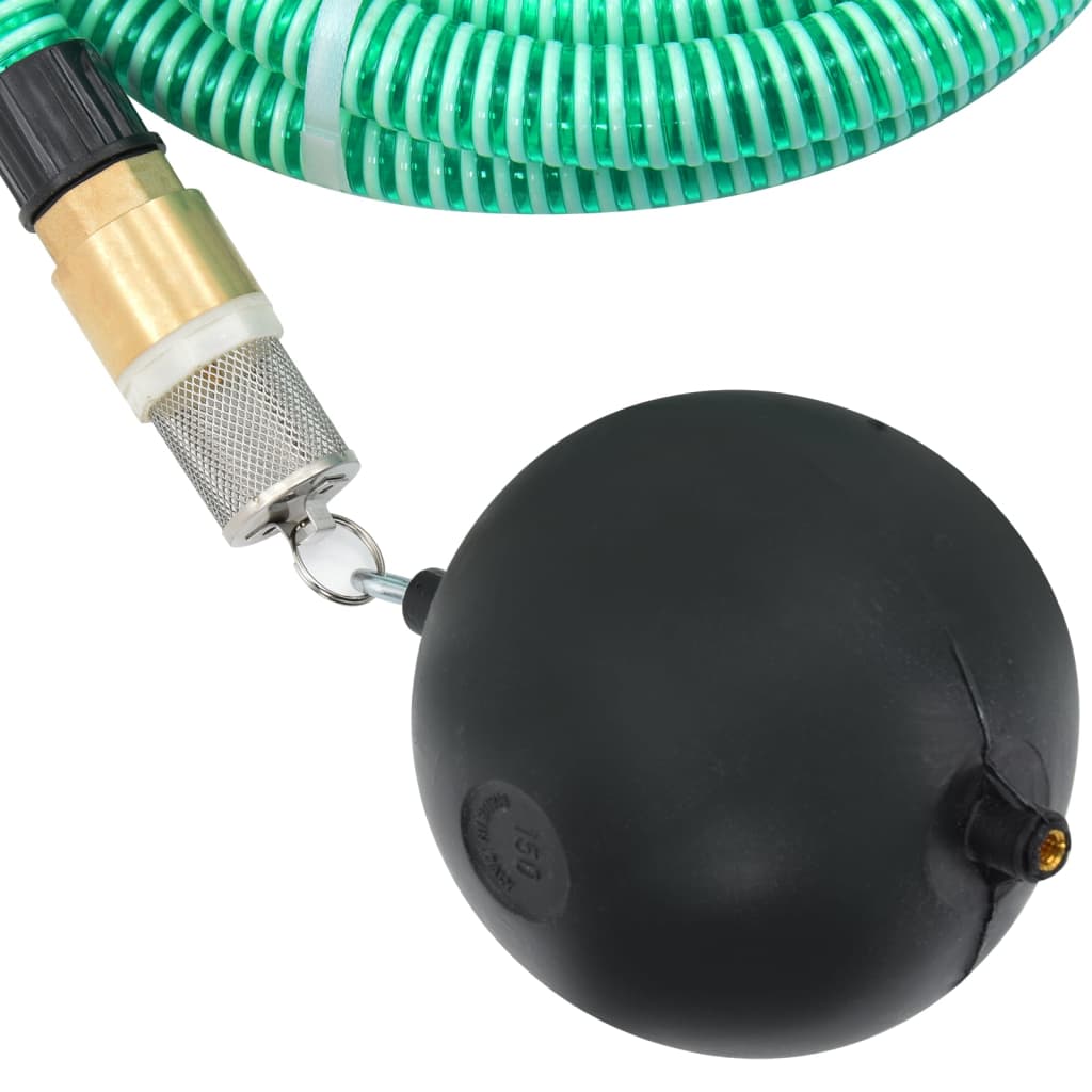 vidaXL Furtun de aspirație cu racorduri din alamă, verde 1,1" 25 m PVC vidaXL Furtun de aspirație cu racorduri din alamă, verde 1,1" 25 m PVC