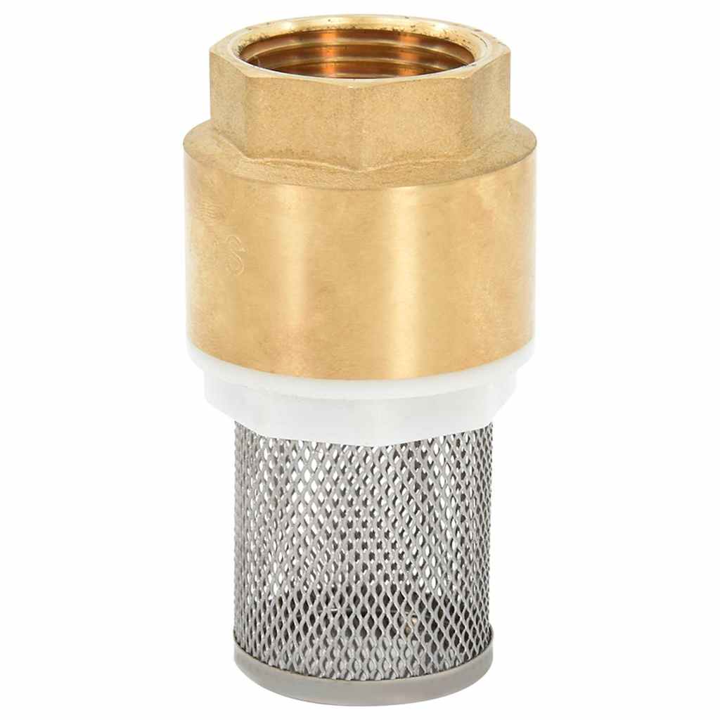 vidaXL Furtun de aspirație cu racorduri din alamă, negru 1,1" 15 m PVC