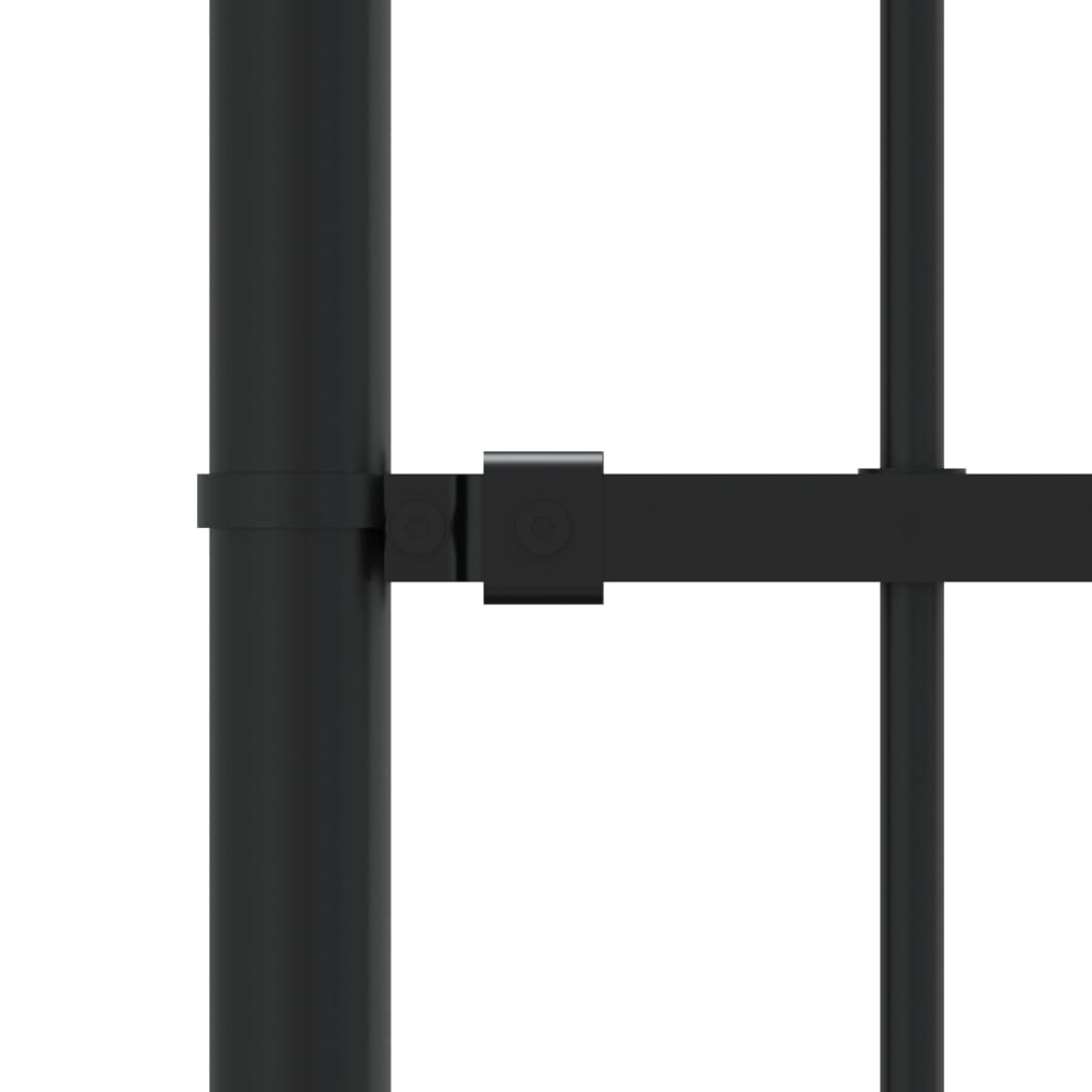 vidaXL Gard de grădină cu vârf tip suliță, negru, 239x125 cm, oțel vopsit în câmp electrostatic vidaXL Gard de grădină cu vârf tip suliță, negru, 239x125 cm, oțel vopsit în câmp electrostatic