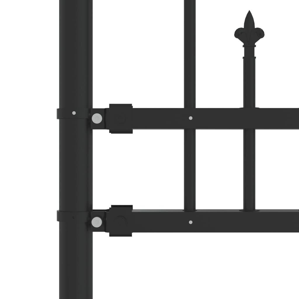 vidaXL Gard de grădină cu vârf tip suliță, negru, 240x175 cm, oțel vopsit în câmp electrostatic vidaXL Gard de grădină cu vârf tip suliță, negru, 240x175 cm, oțel vopsit în câmp electrostatic