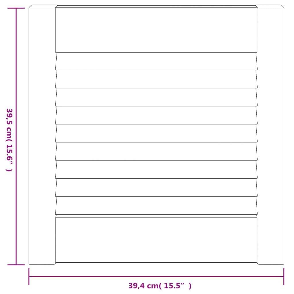 vidaXL Ușă de dulap cu design lambriu, 39,5x39,4 cm, lemn masiv de pin vidaXL Ușă de dulap cu design lambriu, 39,5x39,4 cm, lemn masiv de pin