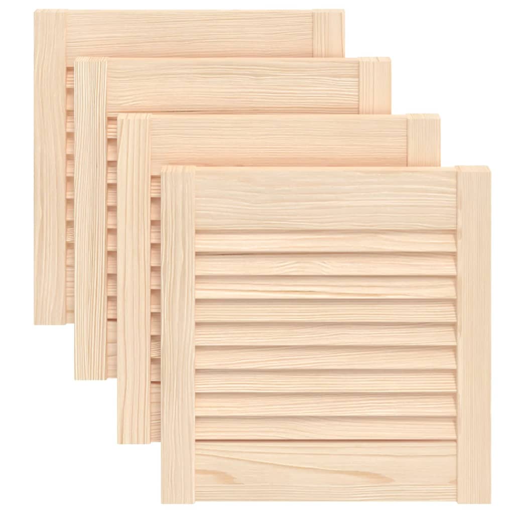 vidaXL Uși de dulap design lambriu 4 buc. 39,5x39,4 cm lemn masiv pin