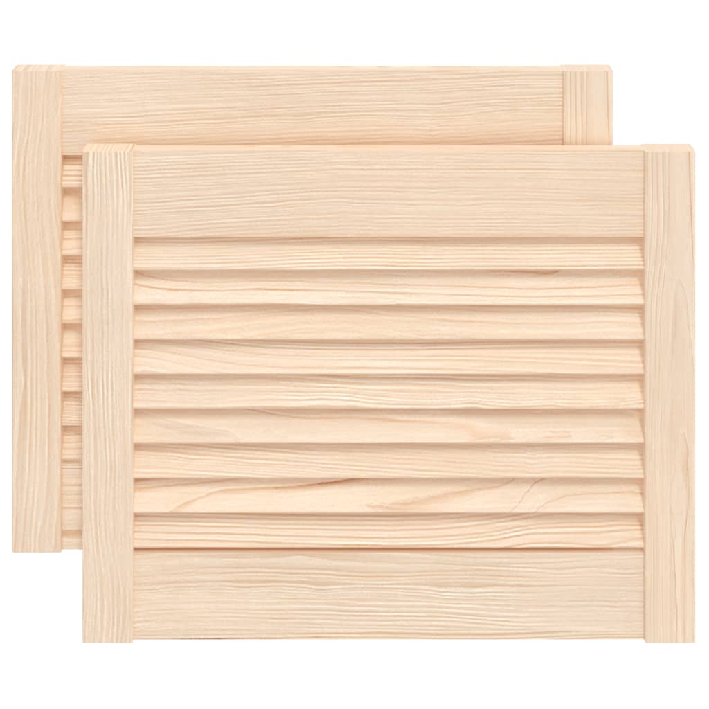vidaXL Uși de dulap design lambriu 2 buc. 39,5x49,4 cm lemn masiv pin vidaXL Uși de dulap design lambriu 2 buc. 39,5x49,4 cm lemn masiv pin