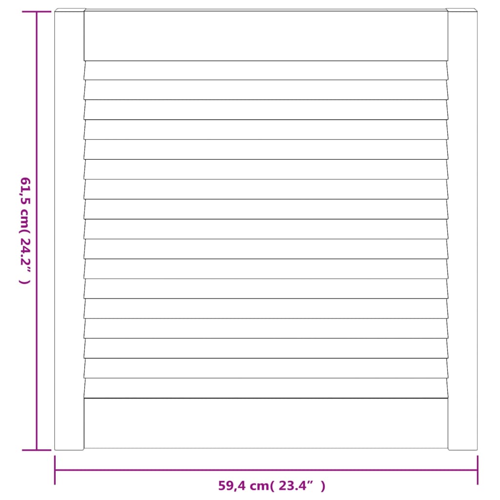 vidaXL Uși de dulap design lambriu 4 buc. 61,5x59,4 cm lemn masiv pin vidaXL Uși de dulap design lambriu 4 buc. 61,5x59,4 cm lemn masiv pin