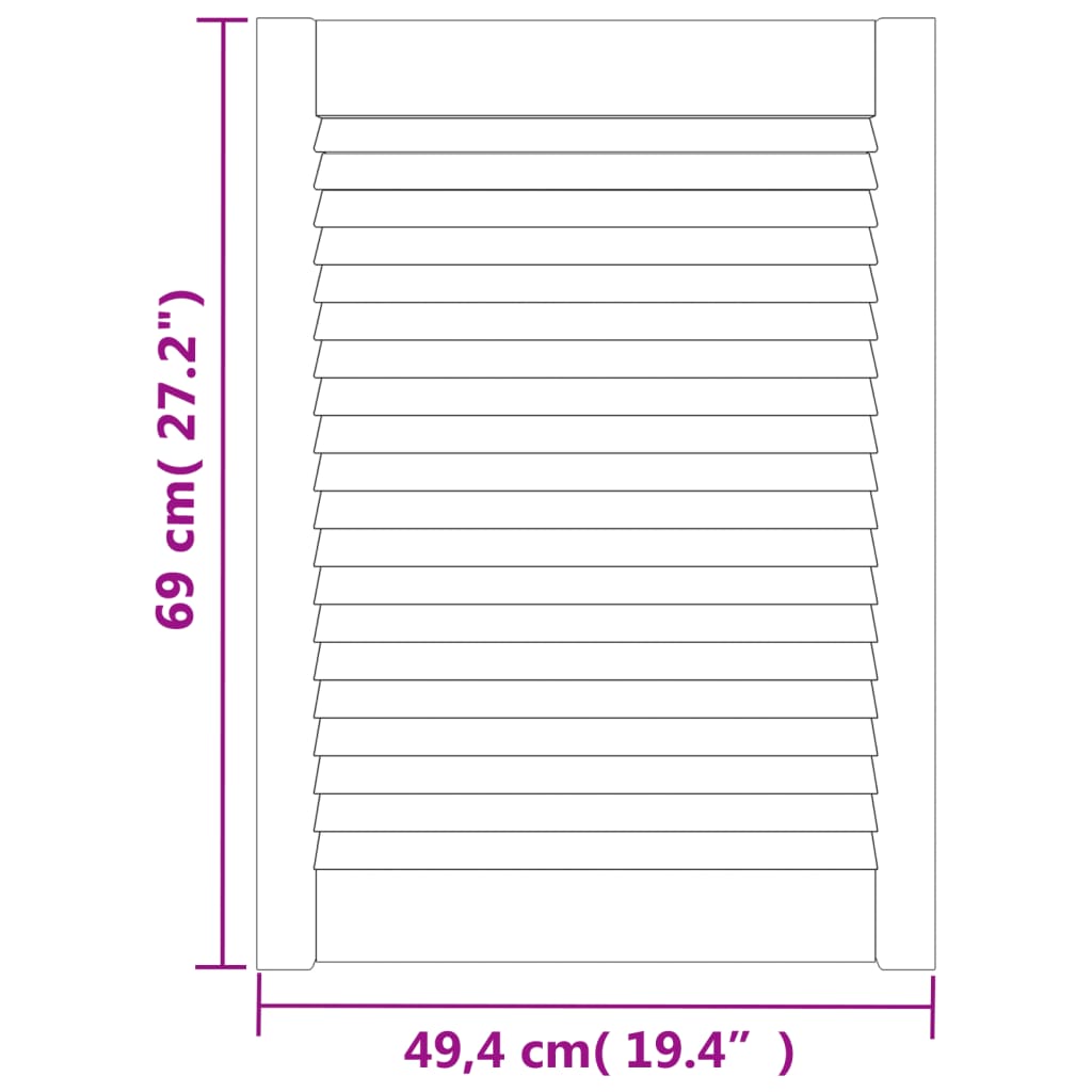 vidaXL Ușă de dulap cu design lambriu, 69x49,4 cm, lemn masiv de pin vidaXL Ușă de dulap cu design lambriu, 69x49,4 cm, lemn masiv de pin