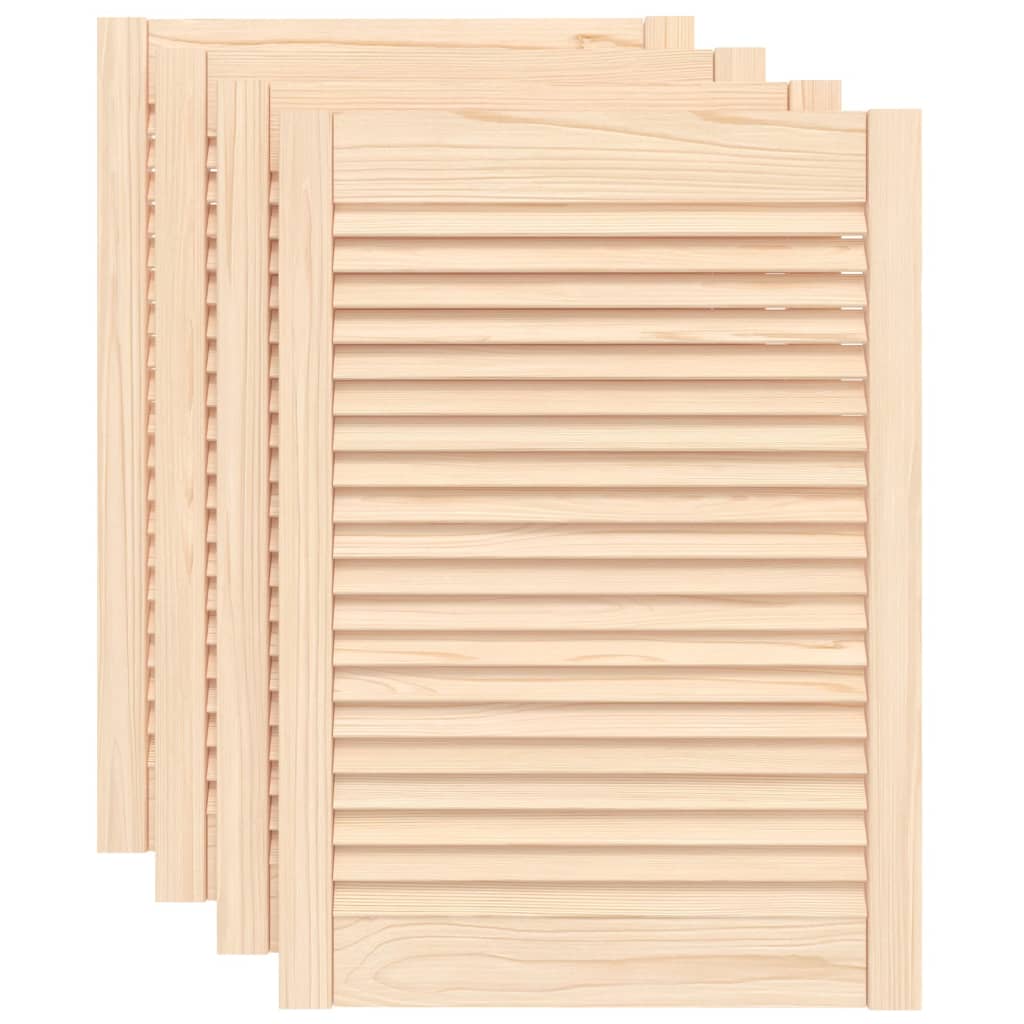 vidaXL Uși de dulap design lambriu, 4 buc., 69x49,4 cm, lemn masiv pin vidaXL Uși de dulap design lambriu, 4 buc., 69x49,4 cm, lemn masiv pin