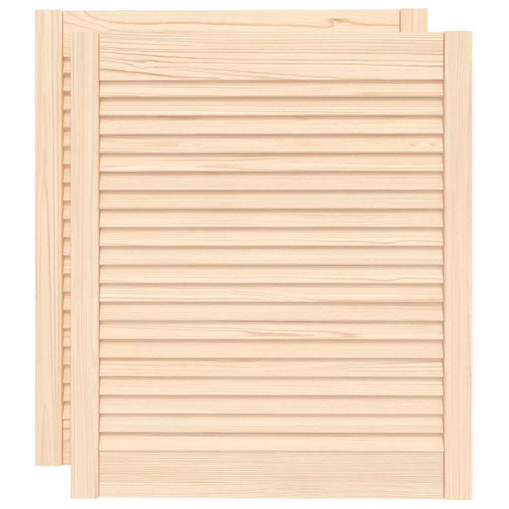 vidaXL Uși de dulap design lambriu, 2 buc., 69x59,4 cm, lemn masiv pin vidaXL Uși de dulap design lambriu, 2 buc., 69x59,4 cm, lemn masiv pin