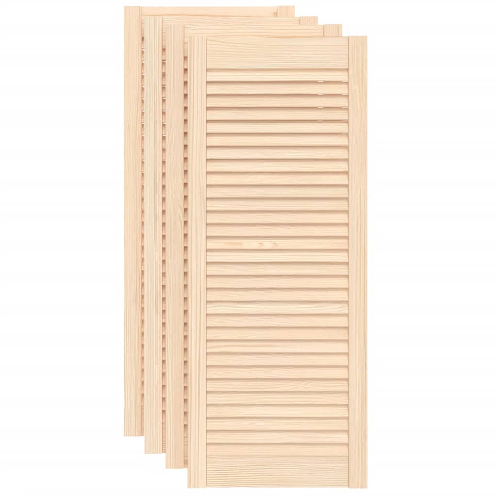 vidaXL Uși de dulap design lambriu 4 buc. 99,3x39,4 cm lemn masiv pin