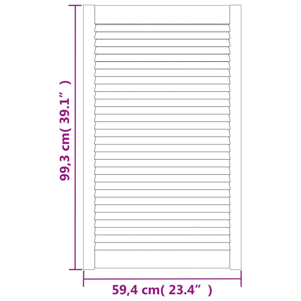 vidaXL Ușă de dulap cu design lambriu, 99,3x59,4 cm, lemn masiv de pin vidaXL Ușă de dulap cu design lambriu, 99,3x59,4 cm, lemn masiv de pin
