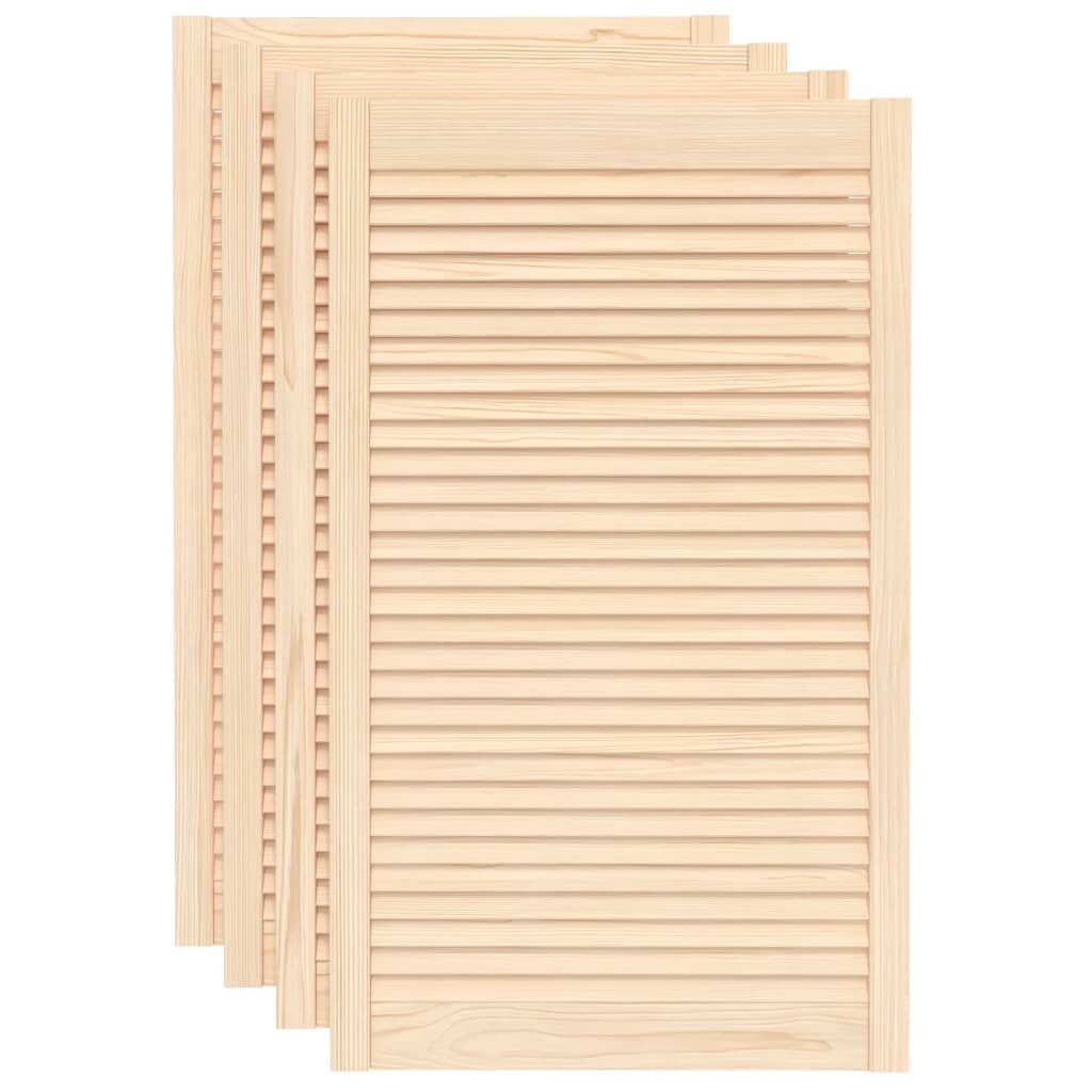 vidaXL Uși de dulap design lambriu 4 buc. 99,3x59,4 cm lemn masiv pin
