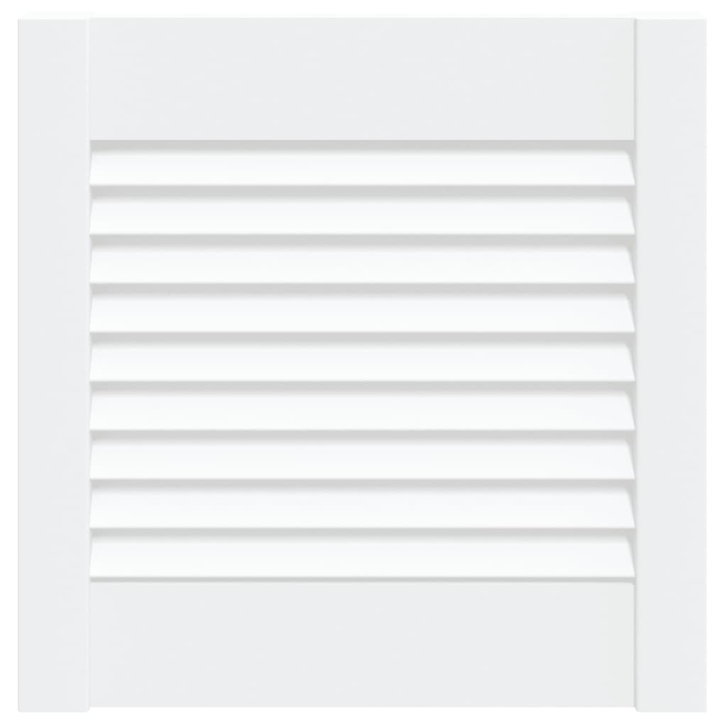 vidaXL Ușă de dulap design lambriu, alb, 39,5x39,4 cm, lemn masiv pin vidaXL Ușă de dulap design lambriu, alb, 39,5x39,4 cm, lemn masiv pin