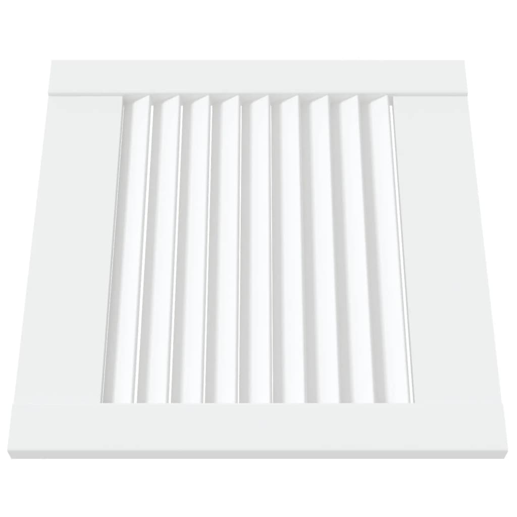 vidaXL Ușă de dulap design lambriu, alb, 39,5x39,4 cm, lemn masiv pin vidaXL Ușă de dulap design lambriu, alb, 39,5x39,4 cm, lemn masiv pin