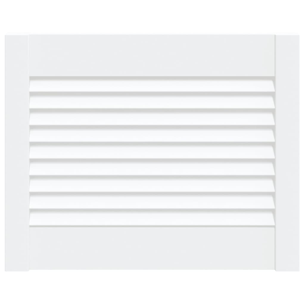 vidaXL Ușă de dulap design lambriu, alb, 39,5x49,4 cm, lemn masiv pin vidaXL Ușă de dulap design lambriu, alb, 39,5x49,4 cm, lemn masiv pin