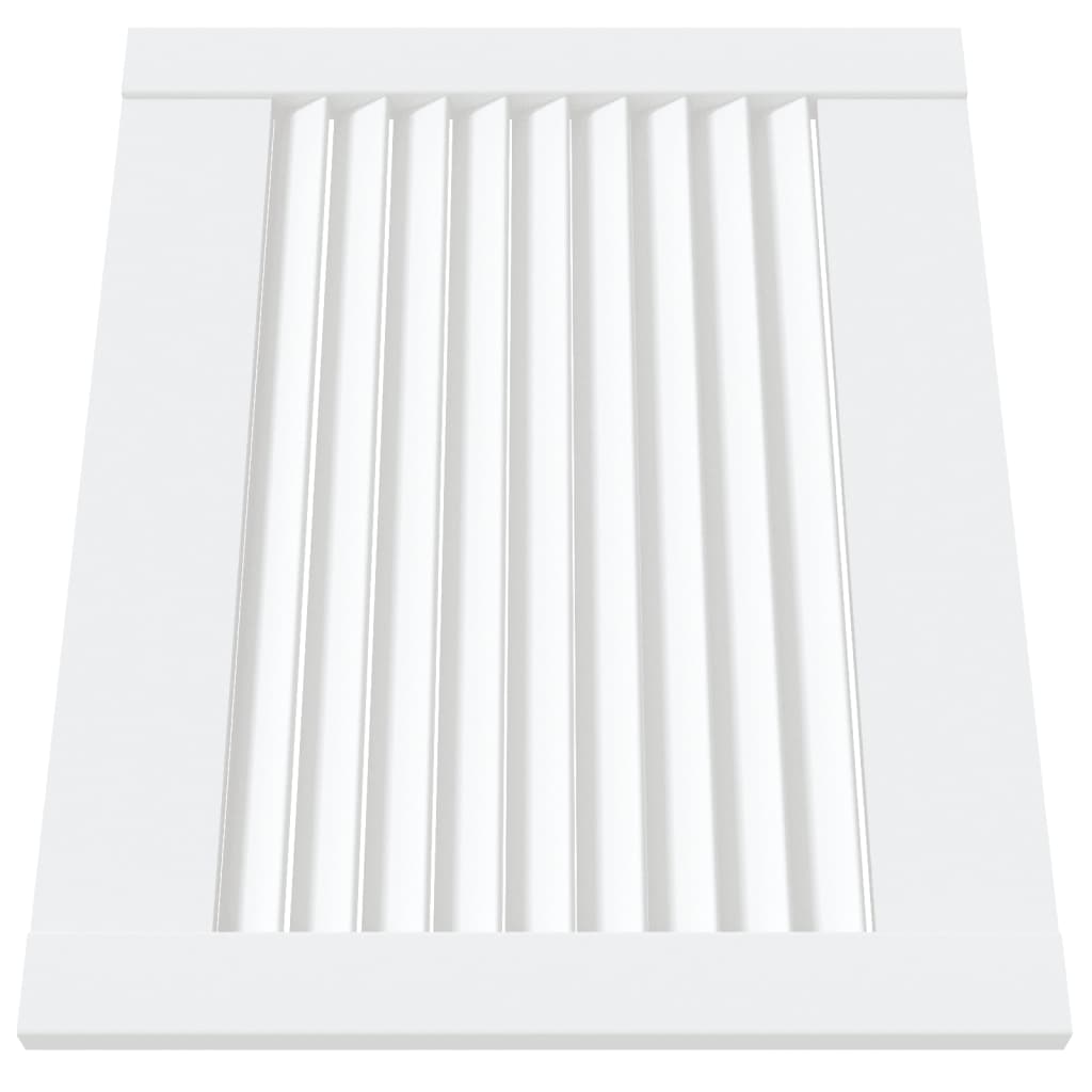 vidaXL Ușă de dulap design lambriu, alb, 39,5x49,4 cm, lemn masiv pin vidaXL Ușă de dulap design lambriu, alb, 39,5x49,4 cm, lemn masiv pin