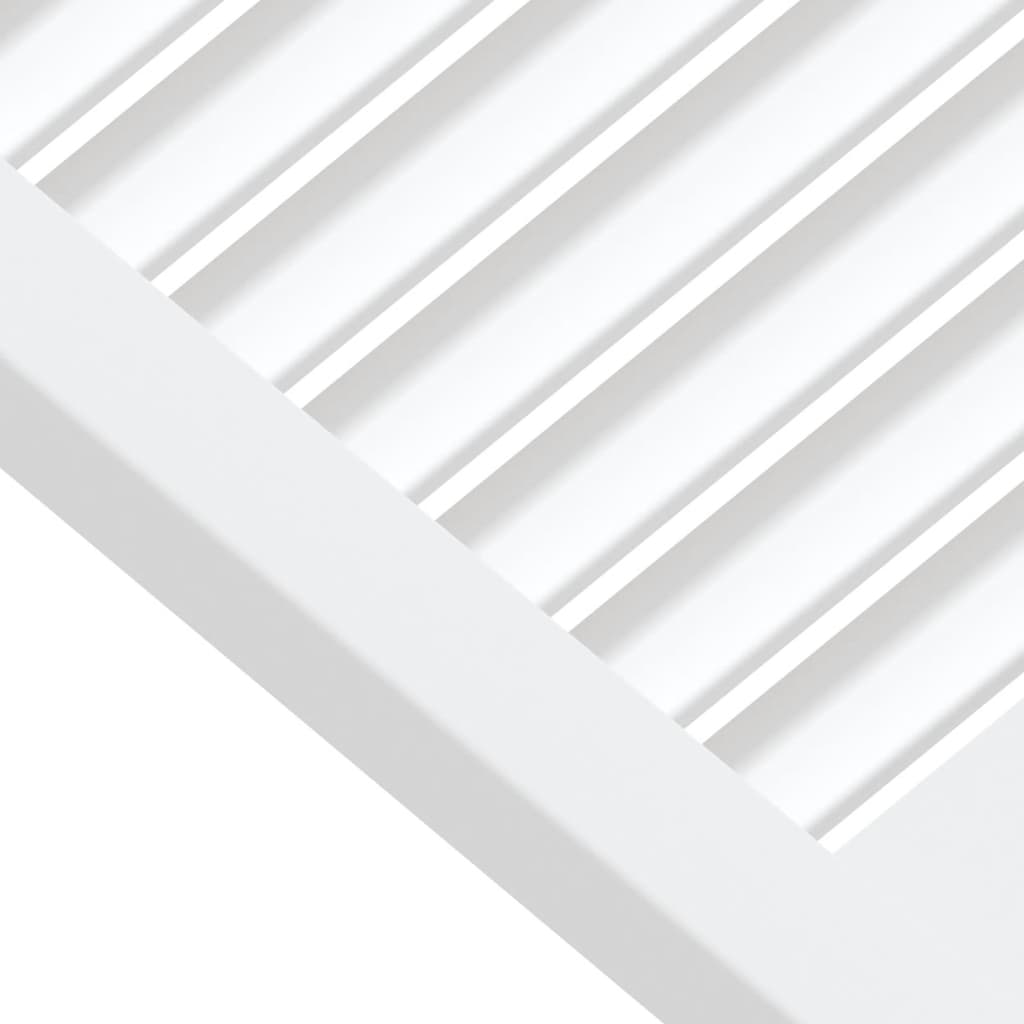 vidaXL Ușă de dulap design lambriu, alb, 39,5x49,4 cm, lemn masiv pin vidaXL Ușă de dulap design lambriu, alb, 39,5x49,4 cm, lemn masiv pin