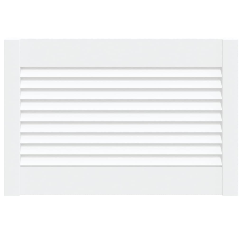 vidaXL Ușă de dulap design lambriu, alb, 39,5x59,4 cm, lemn masiv pin vidaXL Ușă de dulap design lambriu, alb, 39,5x59,4 cm, lemn masiv pin