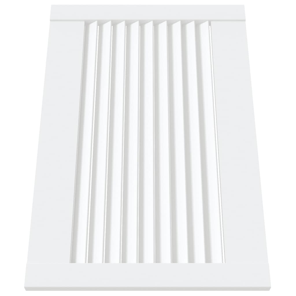 vidaXL Ușă de dulap design lambriu, alb, 39,5x59,4 cm, lemn masiv pin vidaXL Ușă de dulap design lambriu, alb, 39,5x59,4 cm, lemn masiv pin
