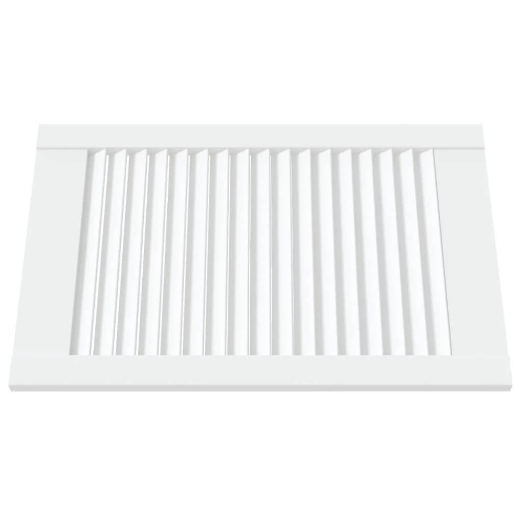 vidaXL Ușă de dulap design lambriu, alb, 61,5x39,4 cm, lemn masiv pin vidaXL Ușă de dulap design lambriu, alb, 61,5x39,4 cm, lemn masiv pin