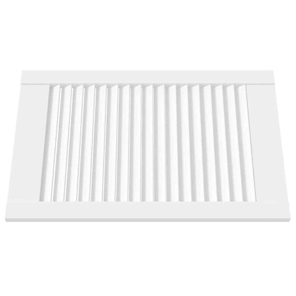 vidaXL Uși dulap design lambriu 2 buc. alb 61,5x39,4 cm lemn masiv pin vidaXL Uși dulap design lambriu 2 buc. alb 61,5x39,4 cm lemn masiv pin