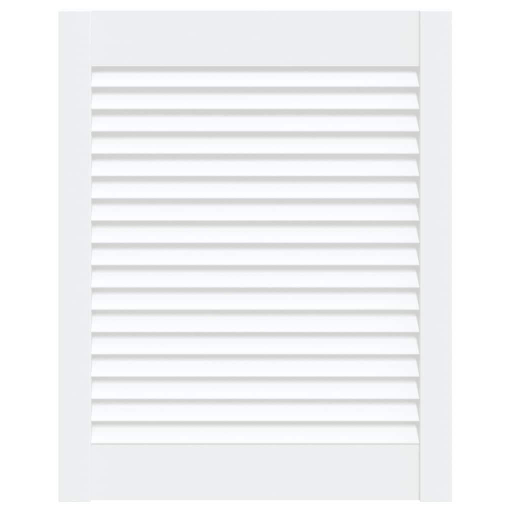 vidaXL Ușă de dulap design lambriu, alb, 61,5x49,4 cm, lemn masiv pin vidaXL Ușă de dulap design lambriu, alb, 61,5x49,4 cm, lemn masiv pin